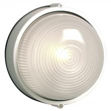  L305112WH007A2 - LED Outdoor Cast Aluminum Marine Light - in White finish with Frosted Glass (Wall or Ceiling Mount)